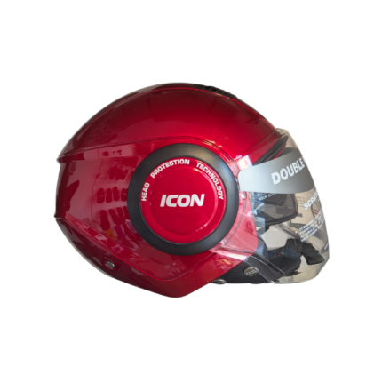 STUDDS ICON - OPEN FACE - RED GLOSS