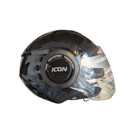 STUDDS ICON - OPEN FACE - BLACK GLOSS